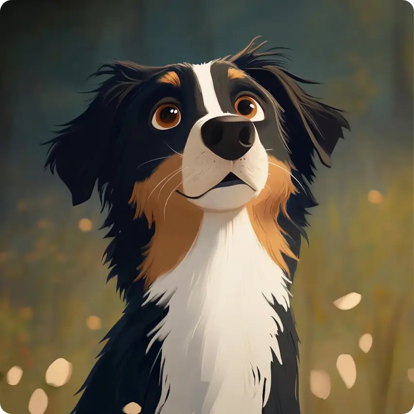 un chien mignon ai image created by ai ease