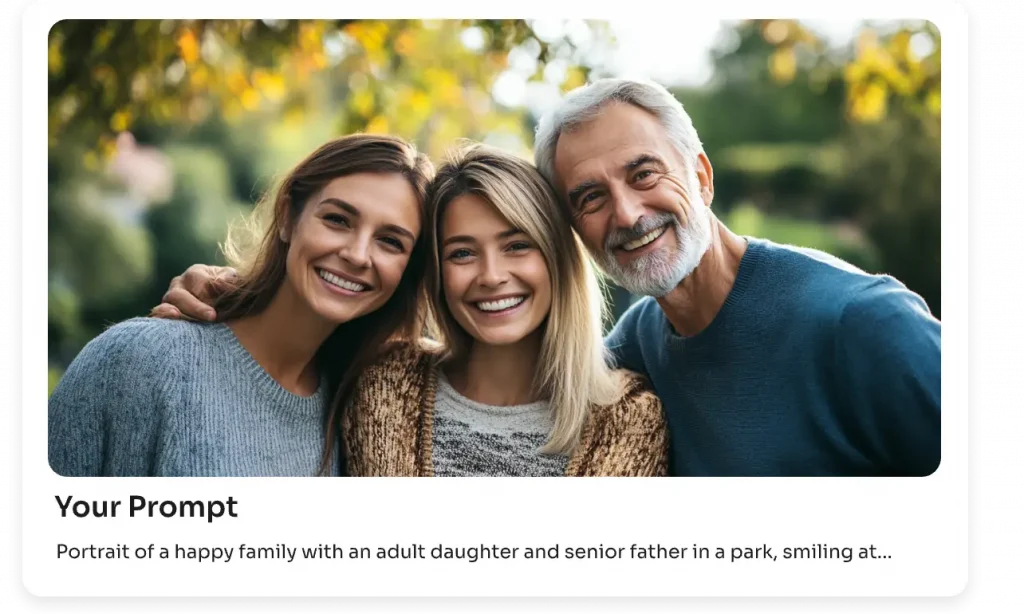 a family photo create by ai ease ai family photo generator