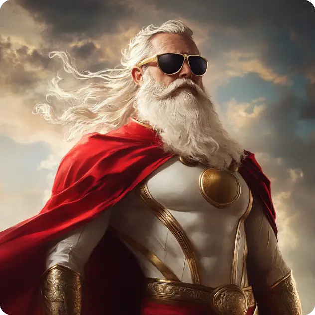 un super-héros généré par aiease ai superhero generator 3