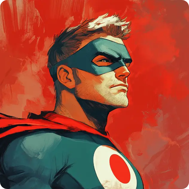 un super-héros généré par aiease ai superhero generator 6