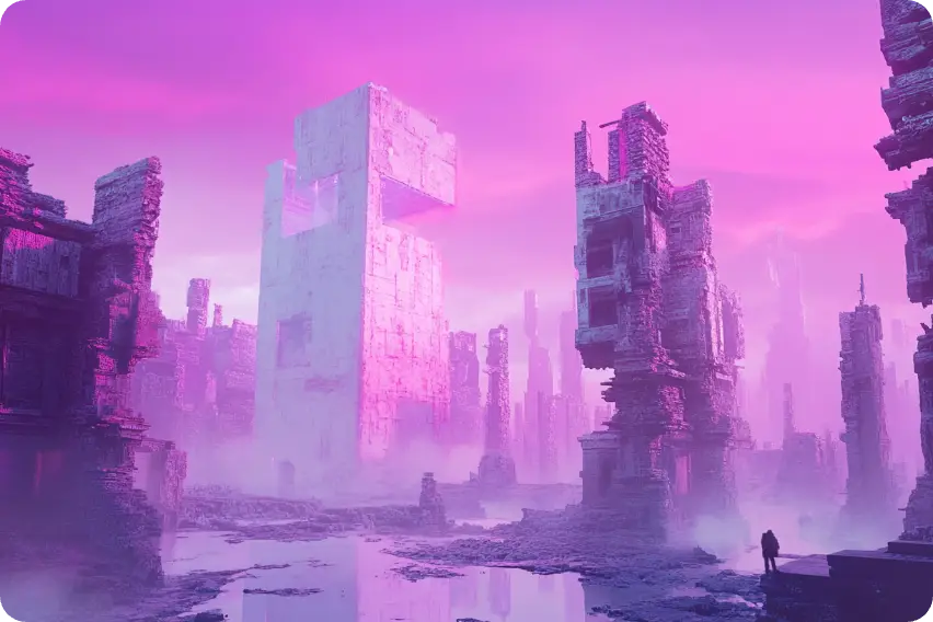 a world building craete by ai concept art maker