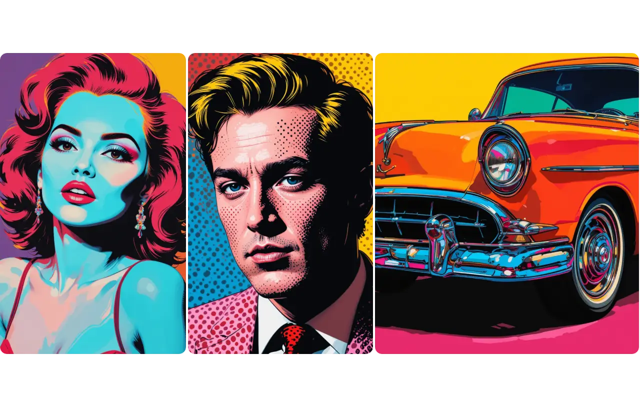 añade más detalles de estilo para ai pop art