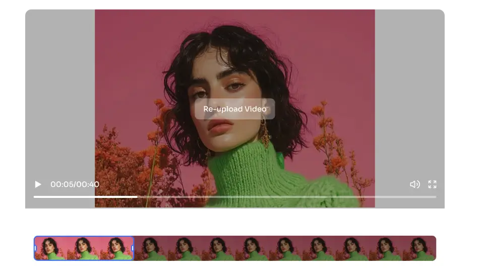 adjust the face swap video length by dragging its edges in the ai ease video editor