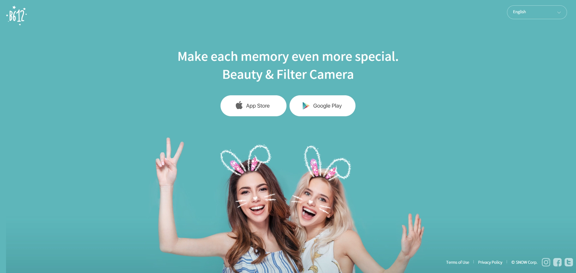 B612 camera photo editing app download and install