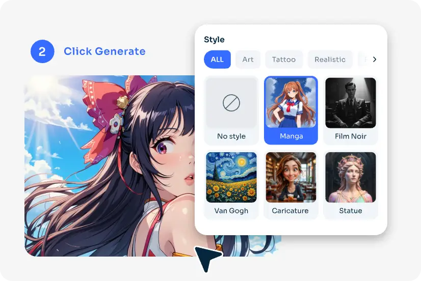 scegliere lo stile manga