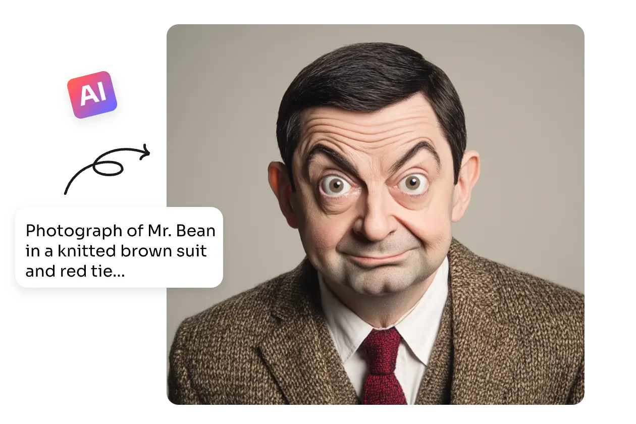 create Mr. bean with ai ease celebrity ai image generator