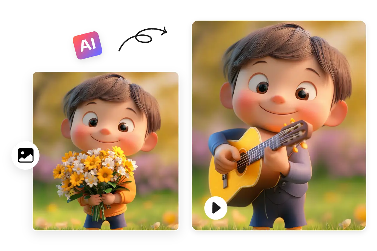 creare video effetto chitarra ai da foto con ai