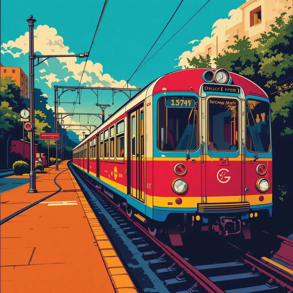 crea un tren pop art ai con facilidad