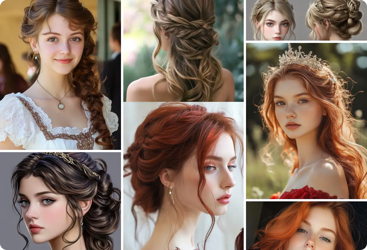 different examples of female prom hairstyles