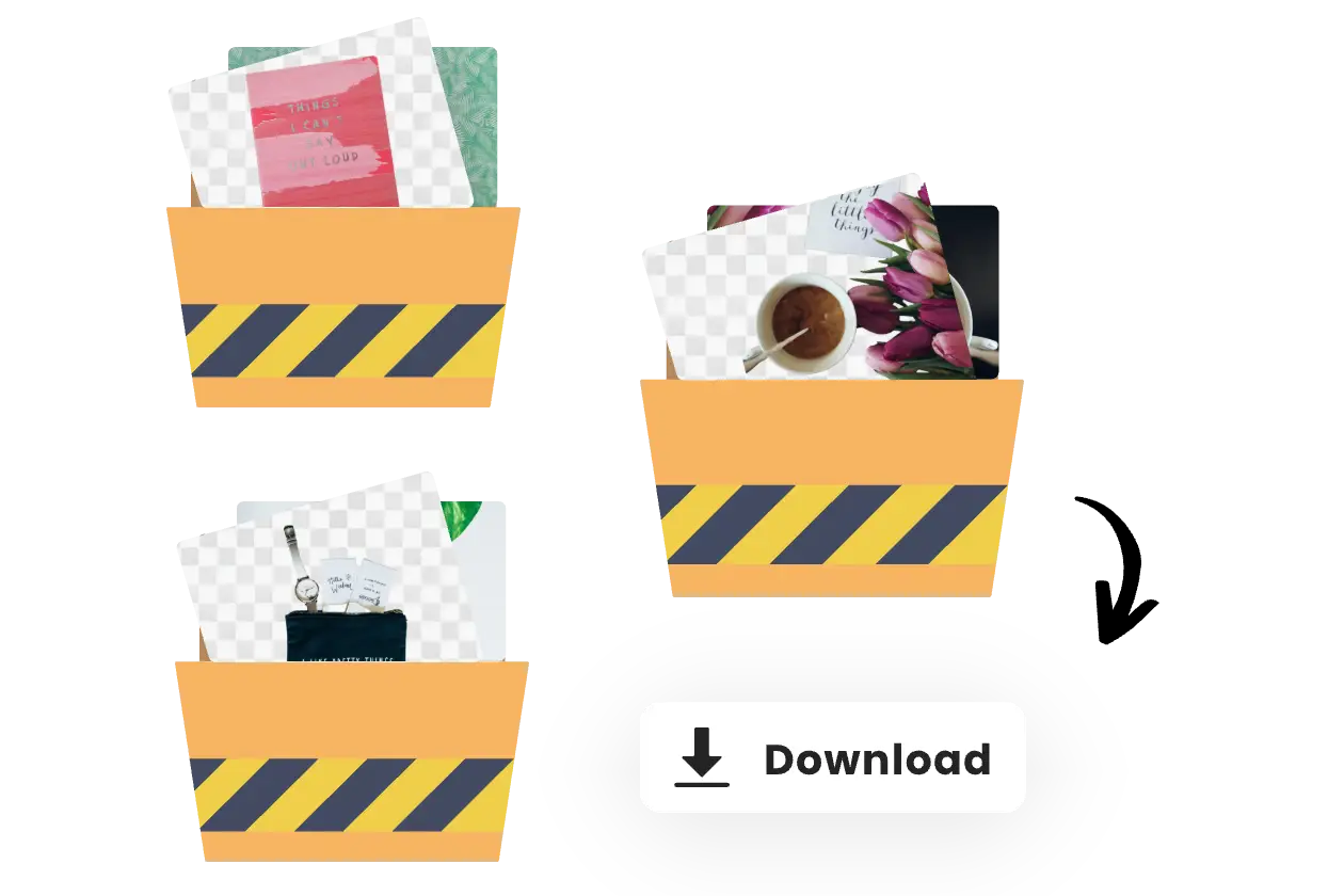 descarregar um lote de ficheiros de imagem como um zip após a remoção do fundo