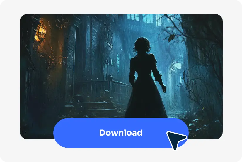 télécharger l'image de dark fantasy générée par AI dans AI Ease