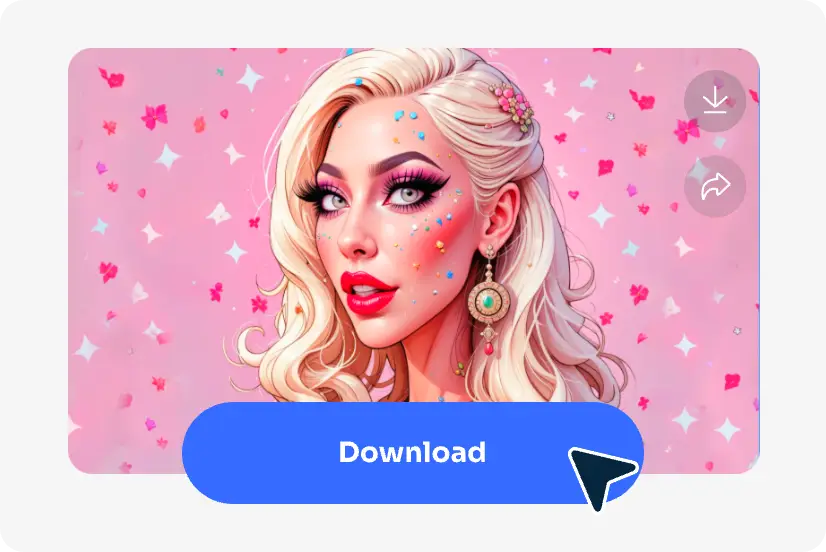 download the generated ai celebrity on ai ease