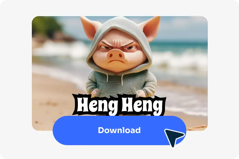 descargar la imagen del cerdito con texto