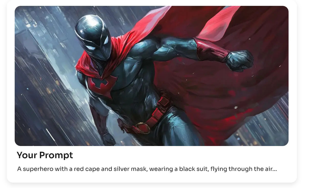 générer un super-héros à partir d'un texte dans aiease ai superhero generator