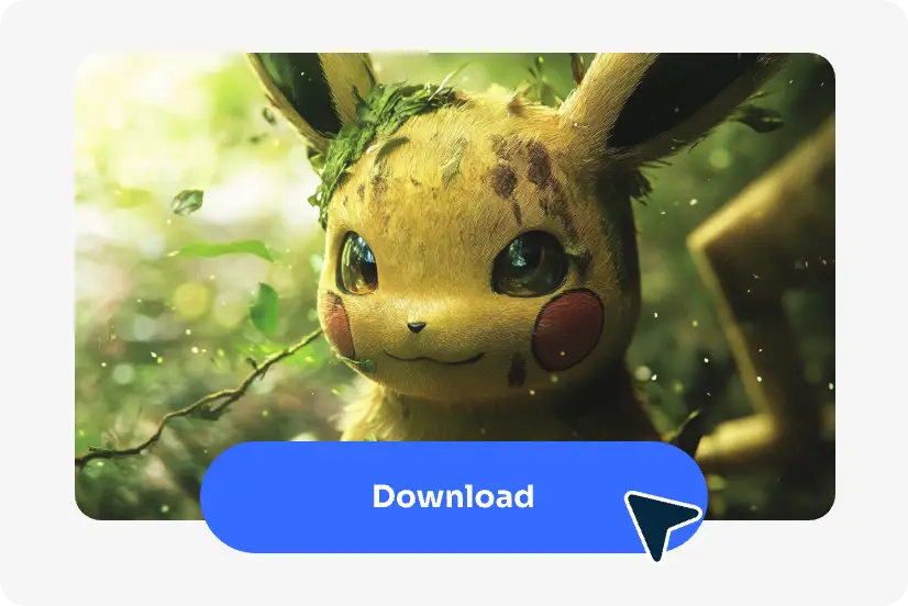 generate and download ai generated pokemon pikachu