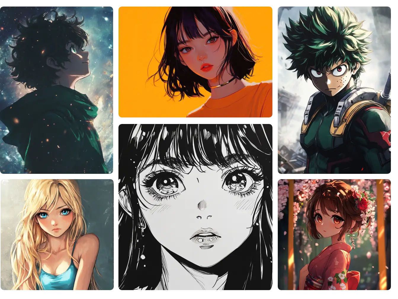 generare diversi stili di immagini manga ai