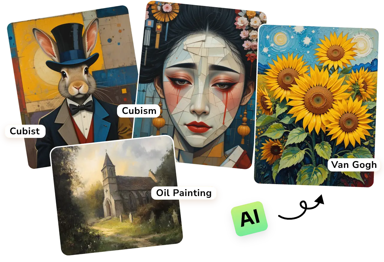 generate four nft art images in diverse styles with ai ease free nft generator