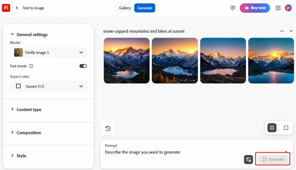 how to use adobe ai image generator to create pictures