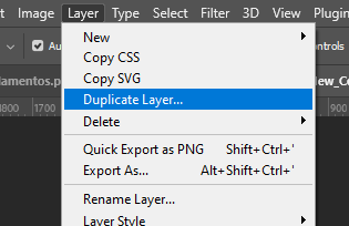 how to duplicate a layer in photoshop