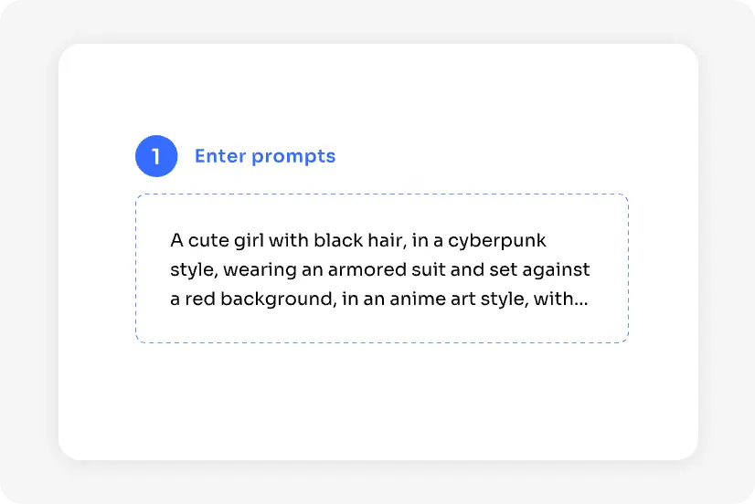 input text to generate cyberpunk character