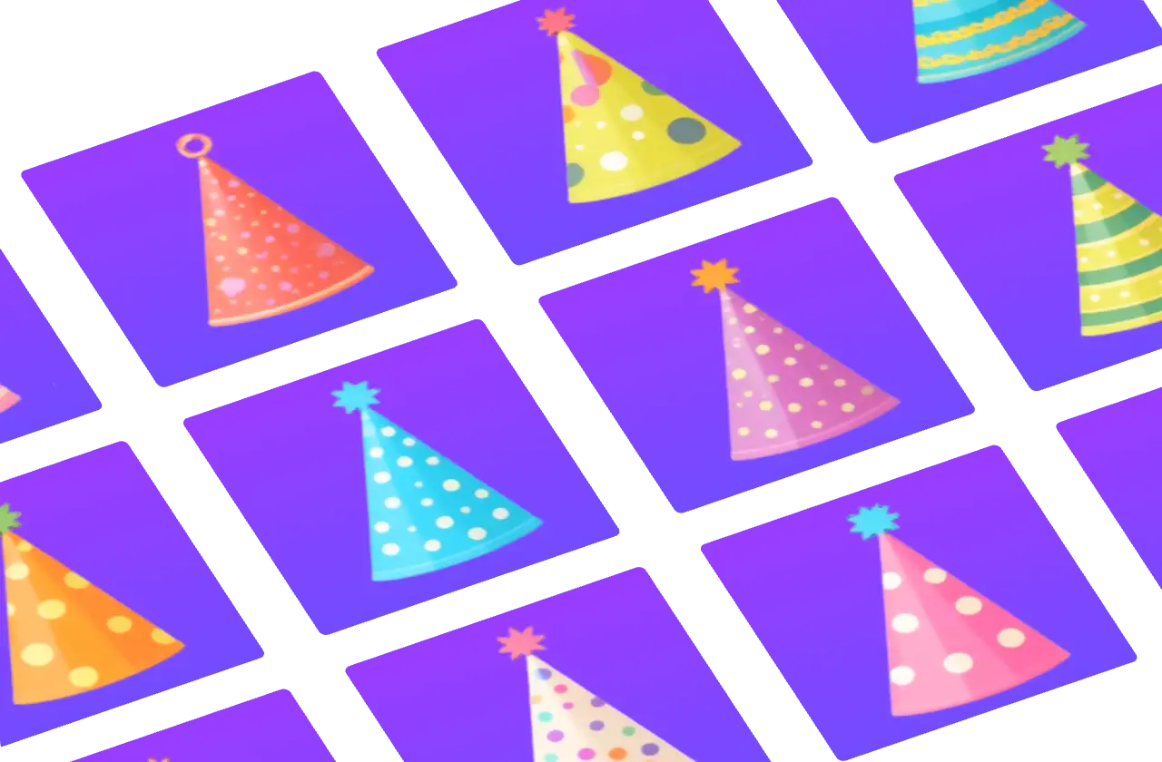 lists of personalized birthday hats