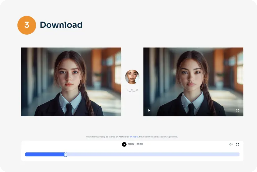 preview the generated face swapped video