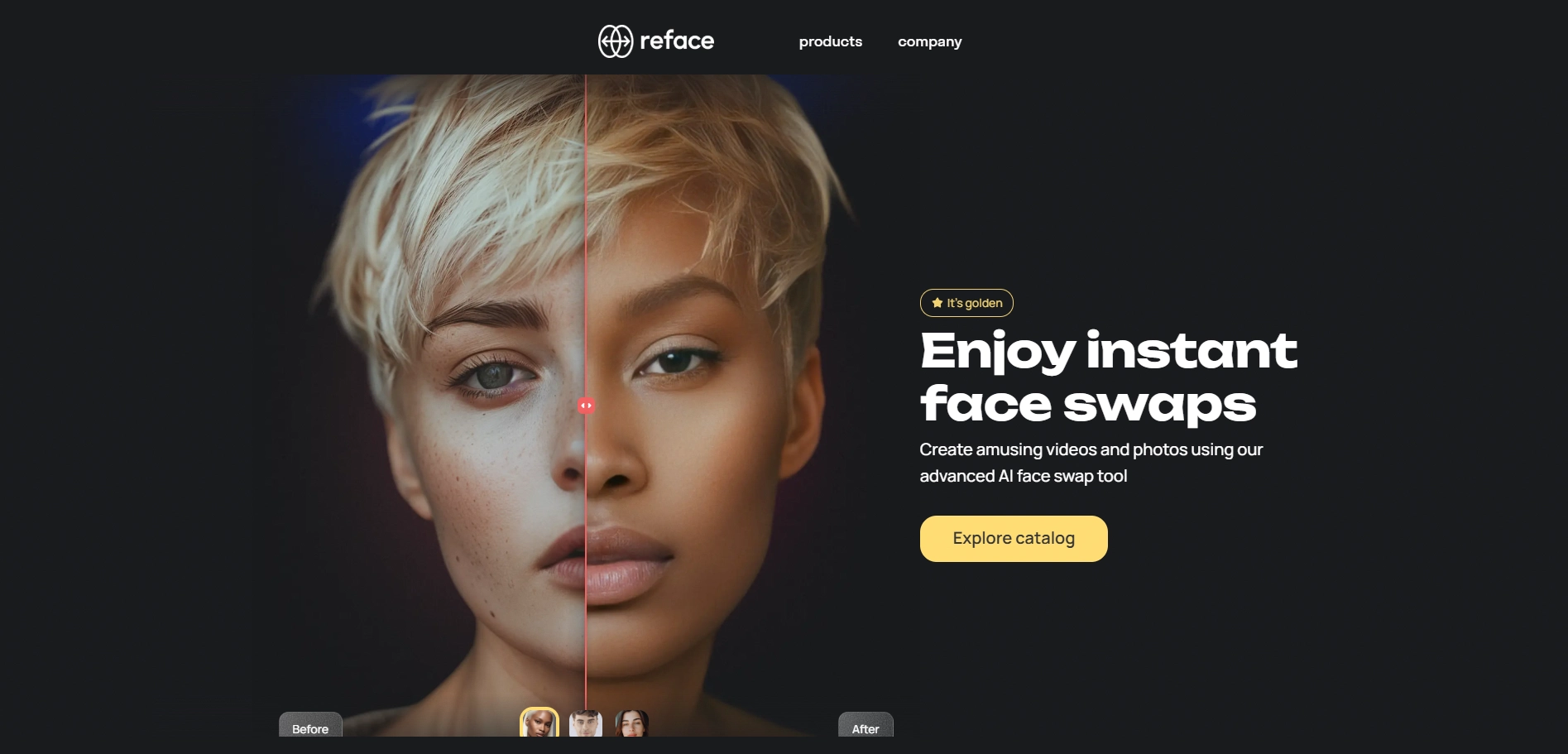 Reface free face swap interface