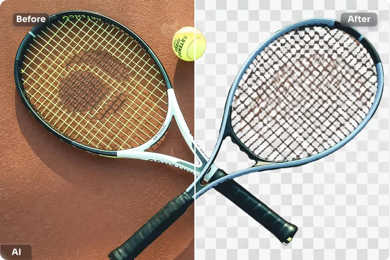remove background from a badminton bat image in seconds for free