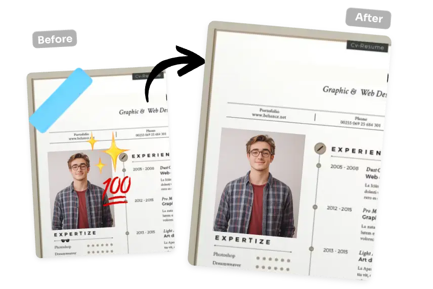 remove emojis and stickers from an academic presentation image