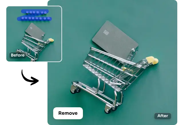 supprimer les objets de l'image d'une voiture avec ai ease image cleaner