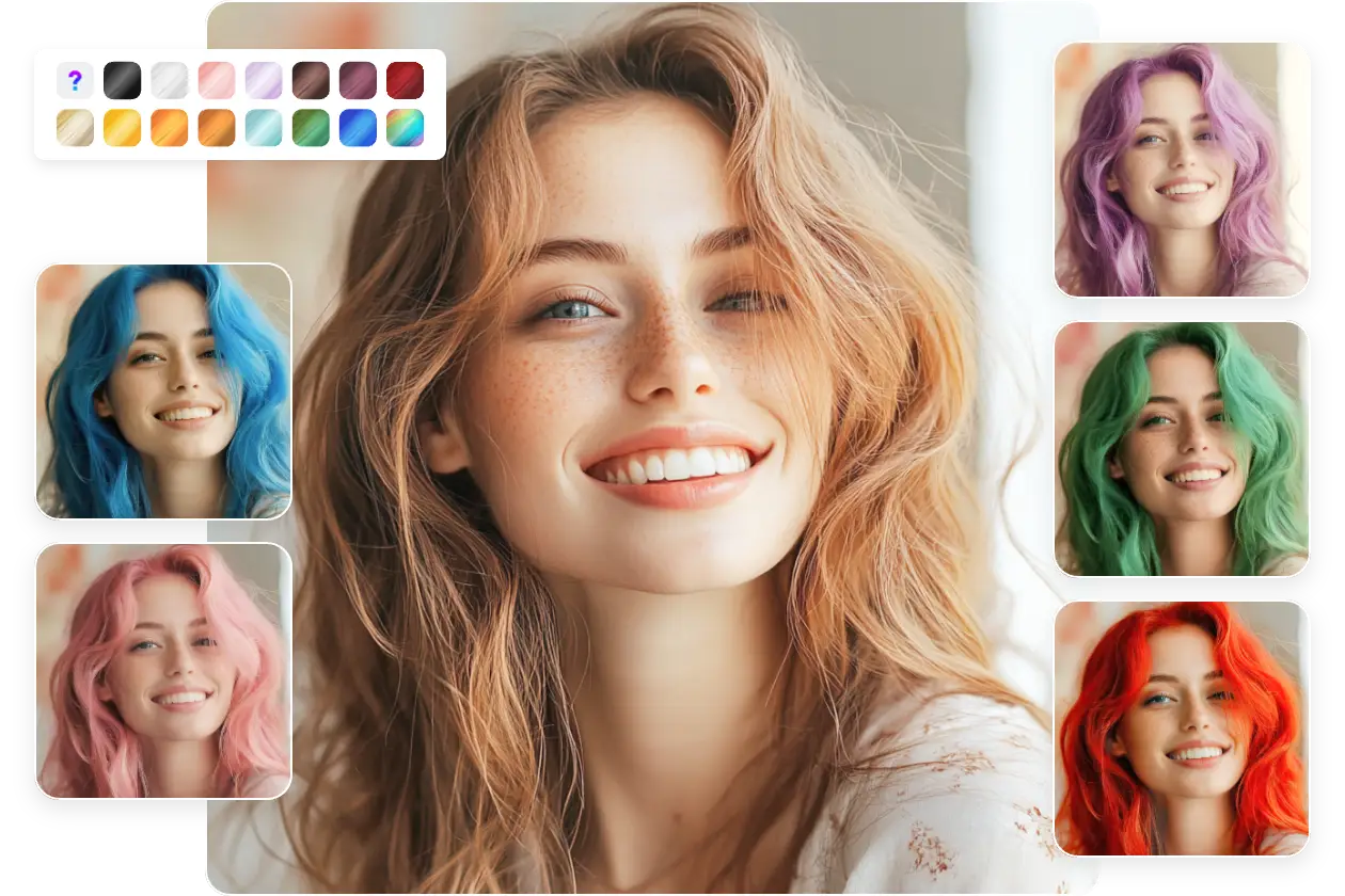 seleccione los diferentes colores que desee de ai ease ai recolor tool