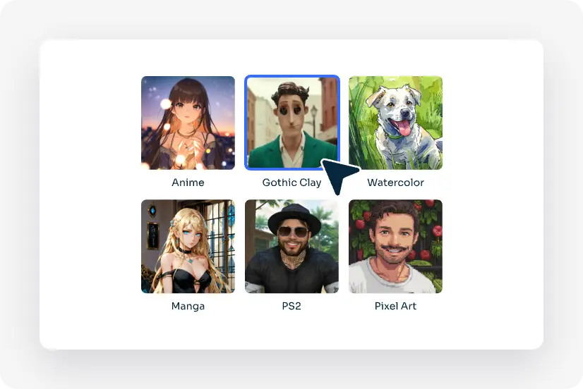 step 2 to use ai caroline filter and select filter