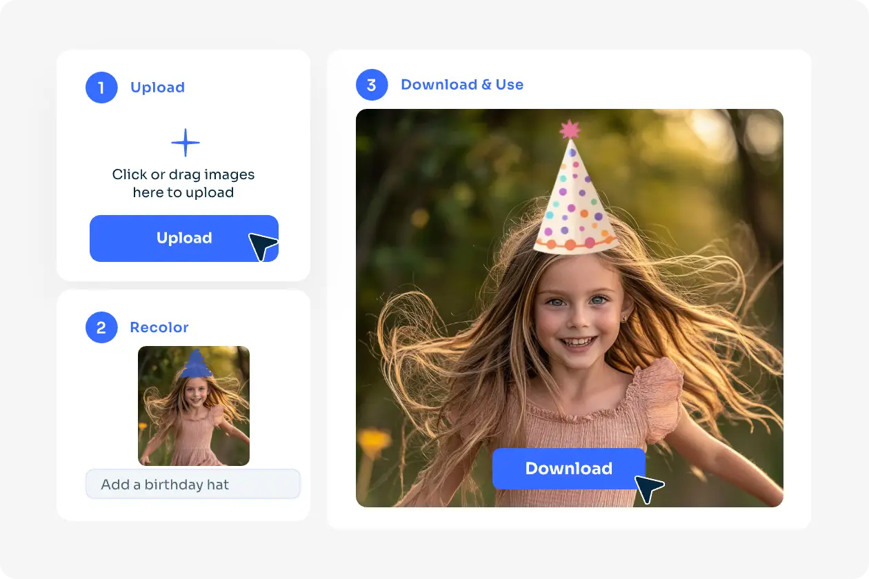 steps to add birthday hat to photo