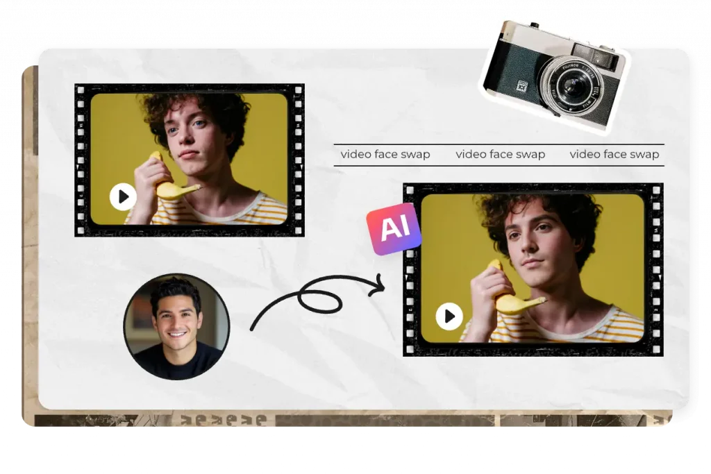 最高のaiフェイススワップビデオアプリを使用するイメージ ビデオで顔を交換するaiの使いやすさ