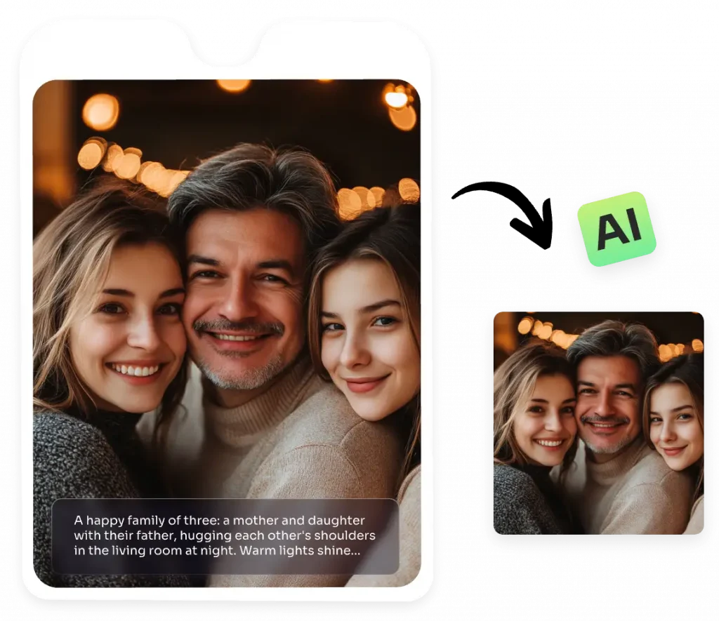 transfer text to photo with ai family photo generator