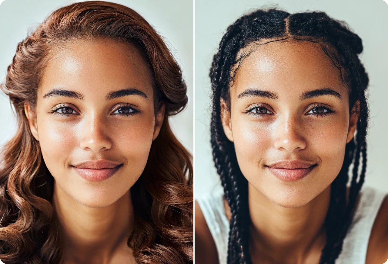transformer les cheveux d'une jeune fille en dreadlocks