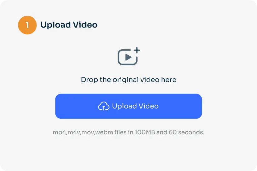 upload a video you want to swap face with to ai ease video face swapper