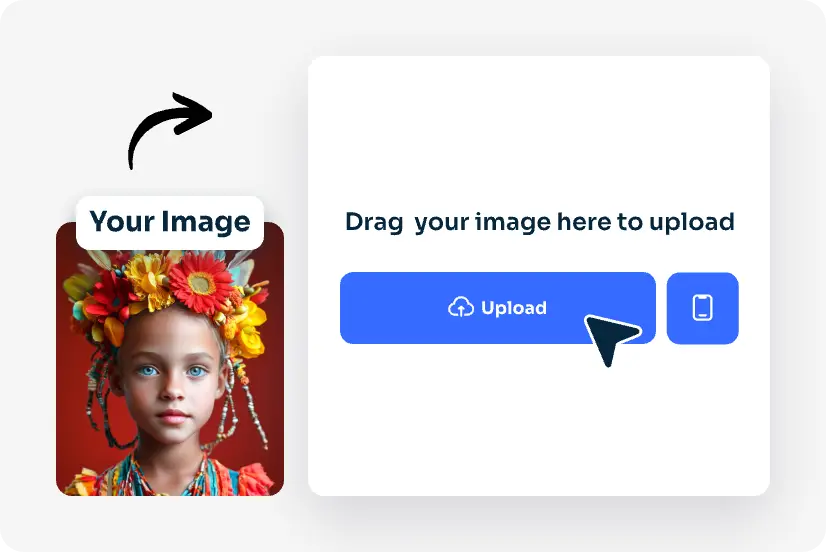 cargue su imagen en la herramienta de transferencia de estilo ai de aiease