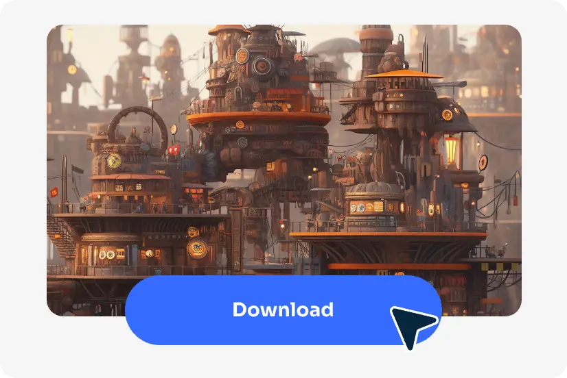 Utiliser AI Ease Architecture steampunk générée par l'IA