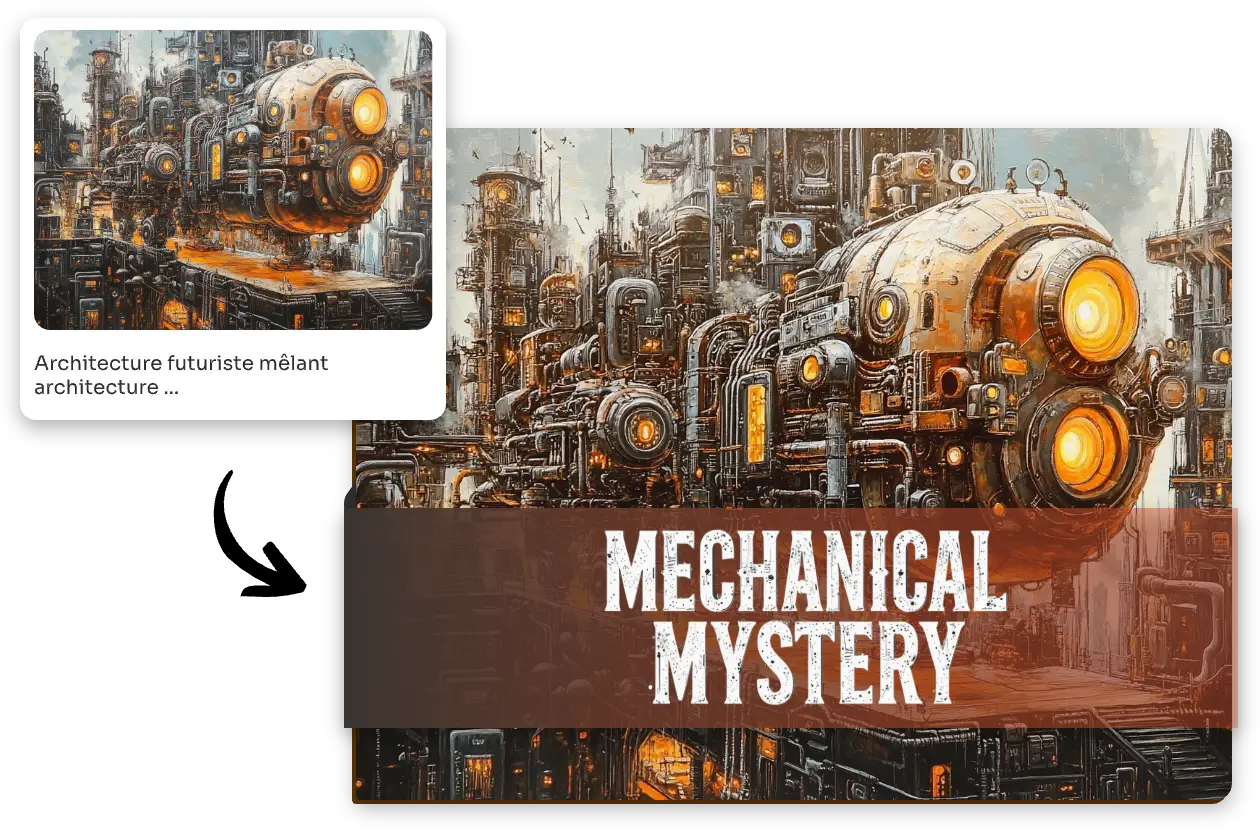 Utilisation d'une image steampunk pour créer une couverture de livre