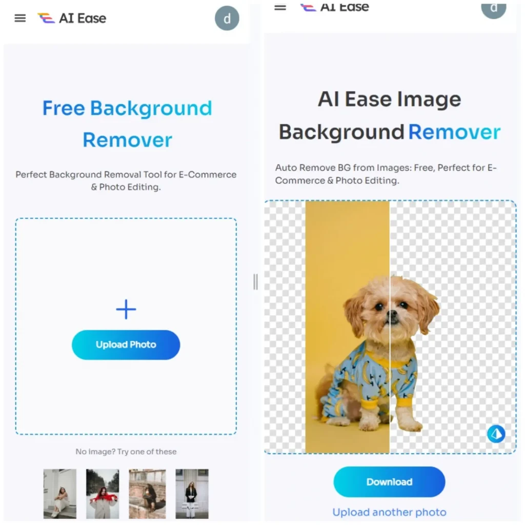 Carregar fotografia para remover o fundo