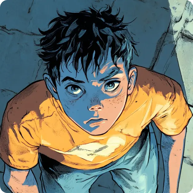 a comic boy character made in aiease ai boy generator