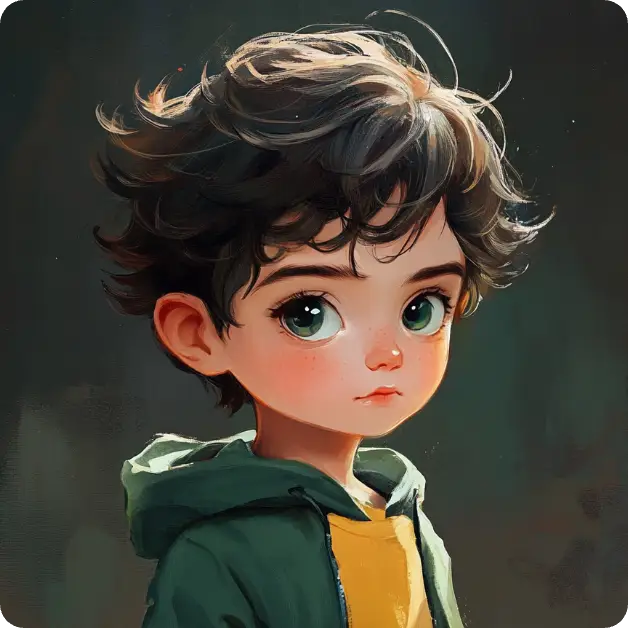 a cute cartoon boy made in aiease ai boy generator