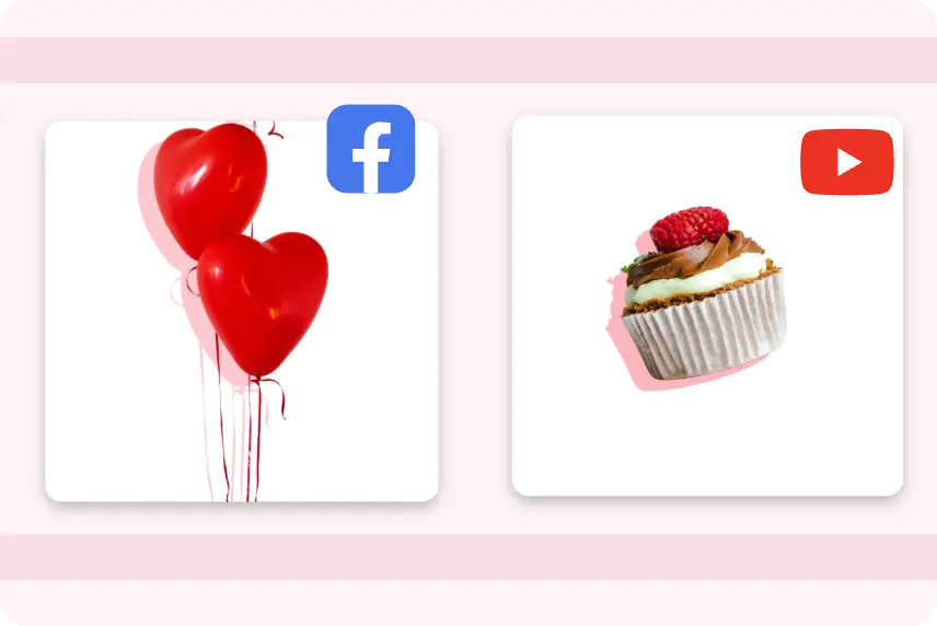 adicionar sombras realistas a gráficos de redes sociais