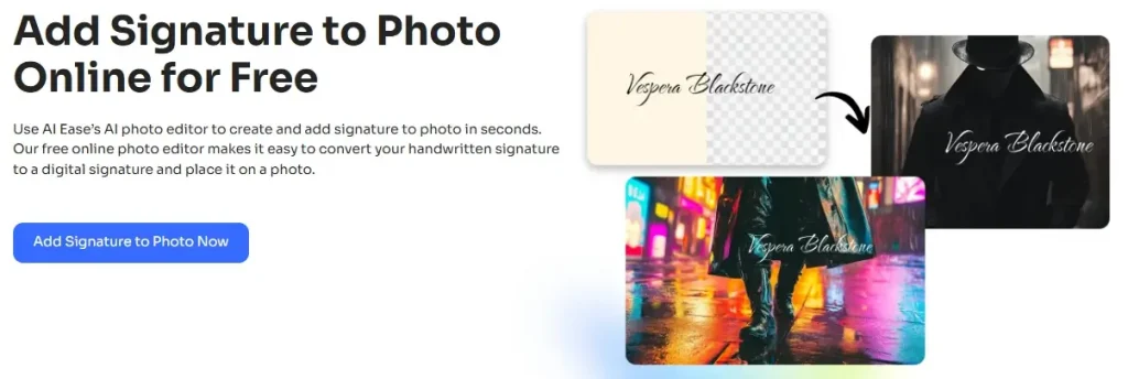 adicionar assinatura à fotografia