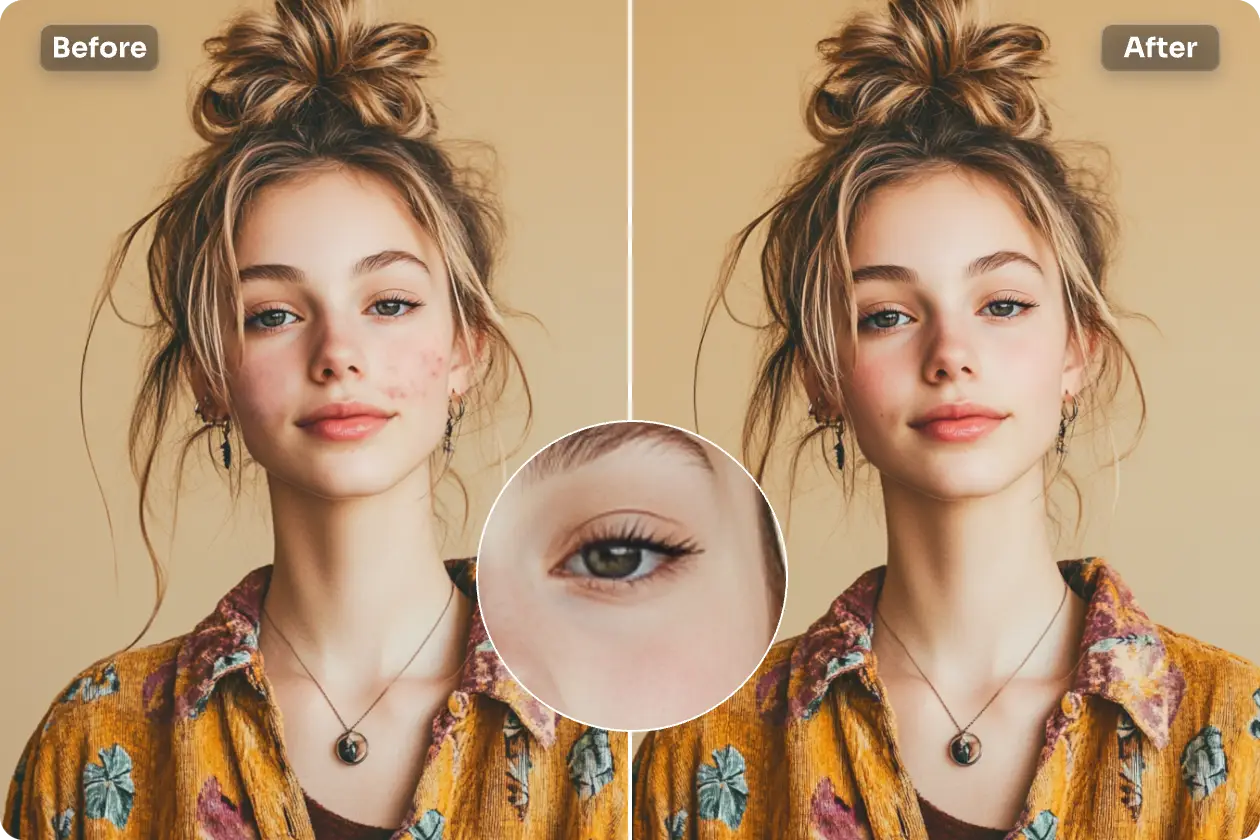 adjust facial with instagram photo editor