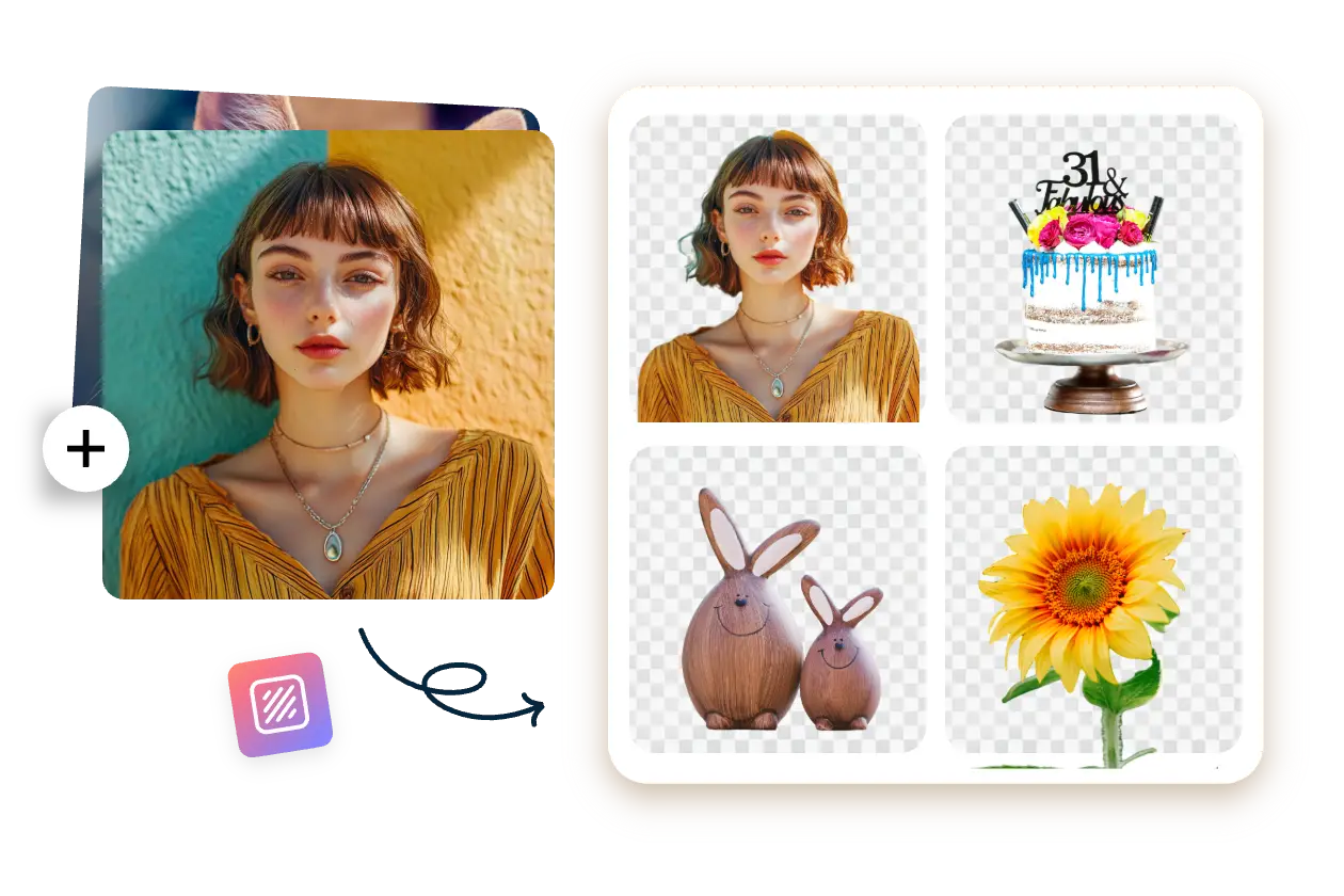 elimine por lotes el fondo de varias fotos con la herramienta de recorte de imágenes ai ease