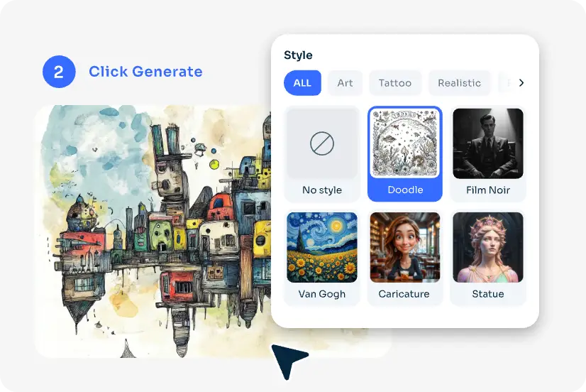 choose the doodle style