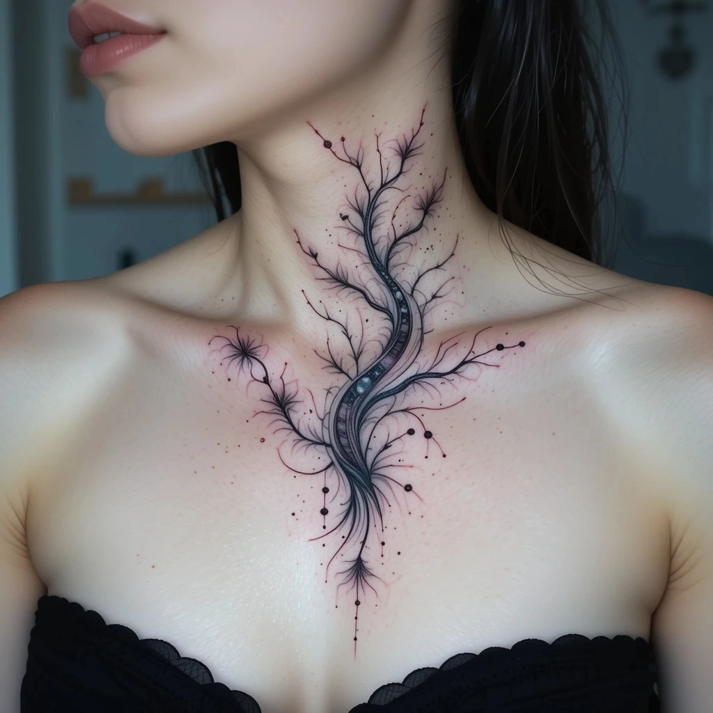 cover up tattoo ideas for abstract style