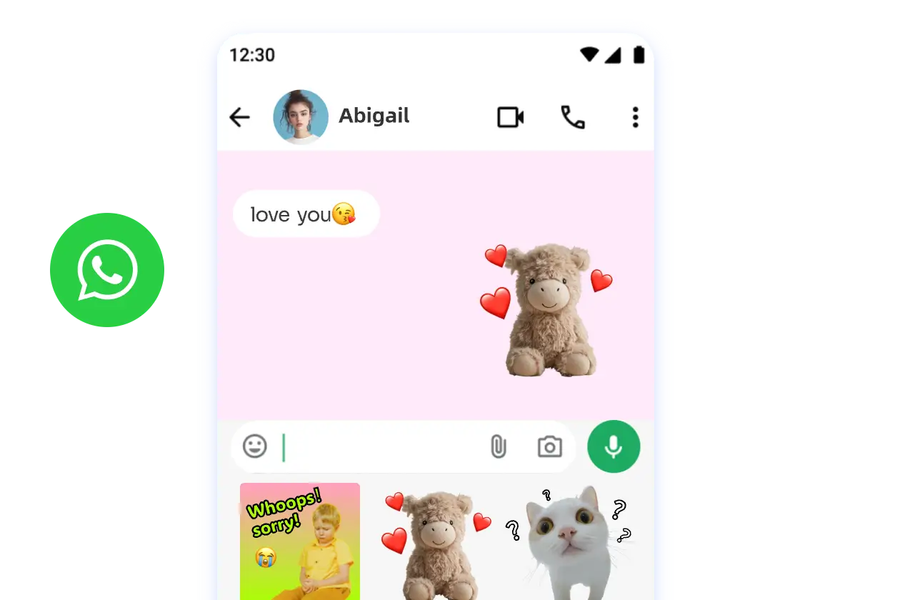 create whatsapp sticker pack with AI Ease's online image to sticker tool